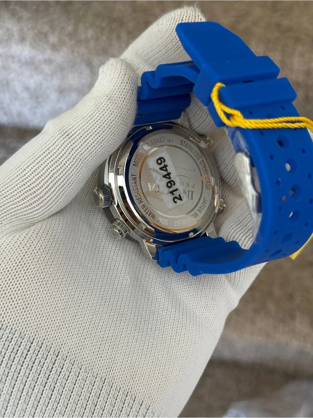 Invicta Blue and Green Dual-Display Sport Watch Mens
